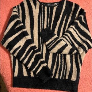 Tahari zebra print sweater